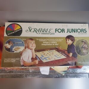 Sealed Vintage 1982 Scrabble for Juniors Board Game - NOS factory sealed.